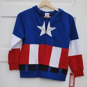 Captain America Hoodie with Mask-S